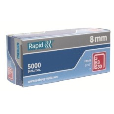Grapa Grapadora Modelo 53 08Mm Fina Acero Rapid 5.000 Pz