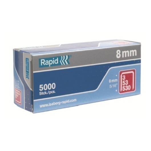 Grapa Grapadora Modelo 53 08Mm Fina Acero Rapid 5.000 Pz