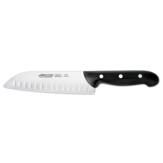 Cuchillo Cocina Japones 170Mm Mango Polipropileno  Negro Inox Arcos 151600