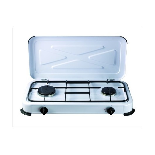 Cocina Portatil 580X330X90Mm 1,4 /1,2 Kw A Gas Vivah 2 Fuego