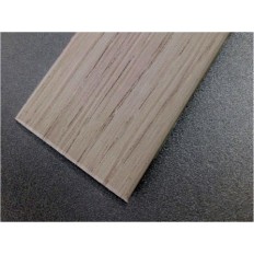 Pletina Perfilada 35Mmx1Mt 1/2Caña Adhesivo Pvc Roble 