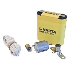 Motor Manualidades Cable Lampara Hepoluz Kit Escolar 