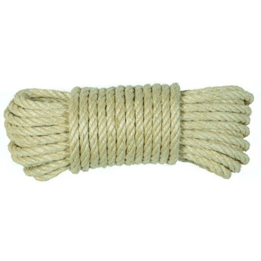 Cuerda Torcida 06Mm Sisal Natural 4 Cabos Hyc 10 Mt