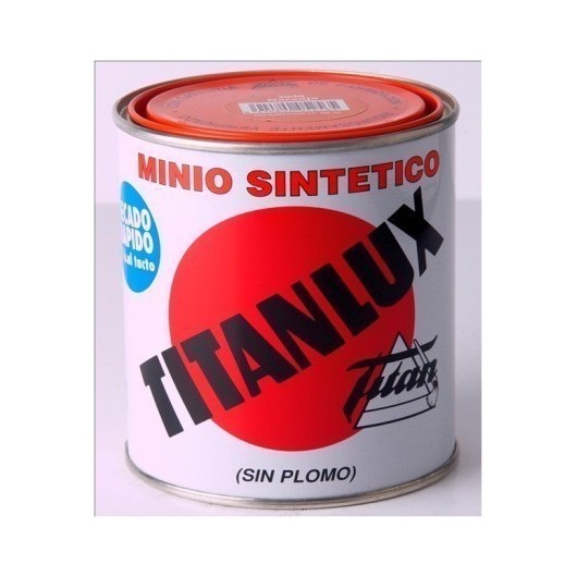 Minio Sin Plomo Sintetico 4 Lt Naranja Titan