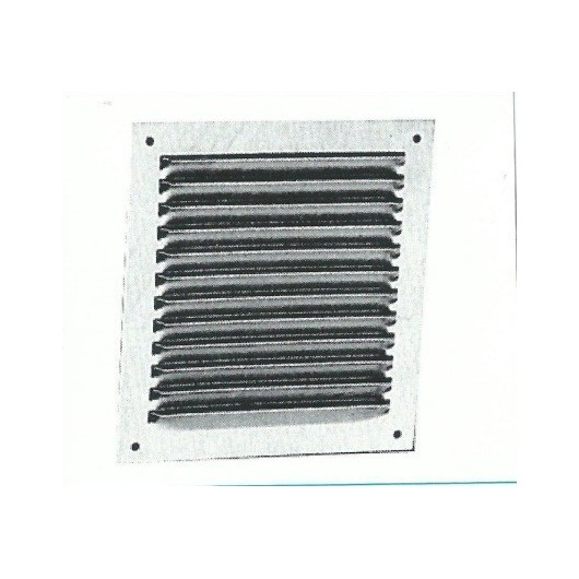Rejilla Ventana Plana 200X200Mm Aluminio Esmaltado Blanco