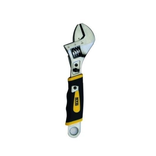 Llave Ajustable Moleta Central 06" Mango Ergonomico Cromo Vanadio 