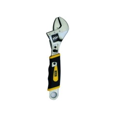 Llave Ajustable Moleta Central 08" Mango Ergonomico Cromo Vanadio 