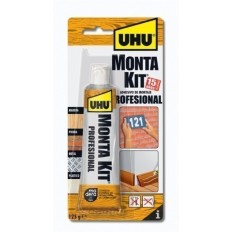 Adhesivo Montaje Profesional 125 Gr Beige Montakit Tubo Uhu