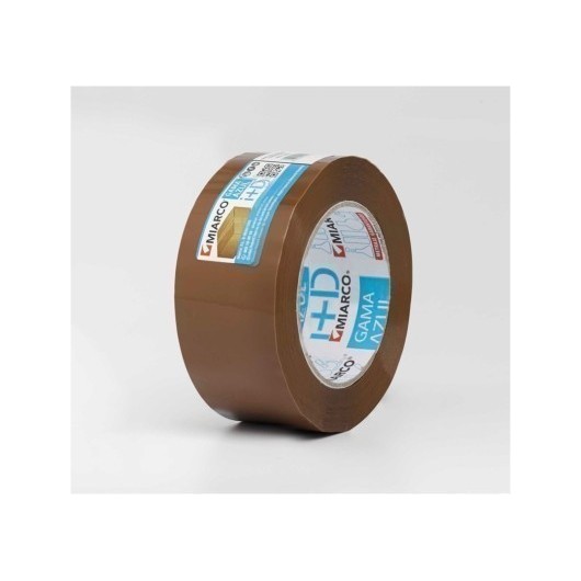 Cinta Adhesiva 48Mmx 66Mt Embalaje Polipropileno   Marron Gama Azul Miarco