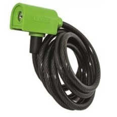 Candado Antirrobo Bicicleta Ø8Mm Lgo 185Cm Espiral Verde Arregui