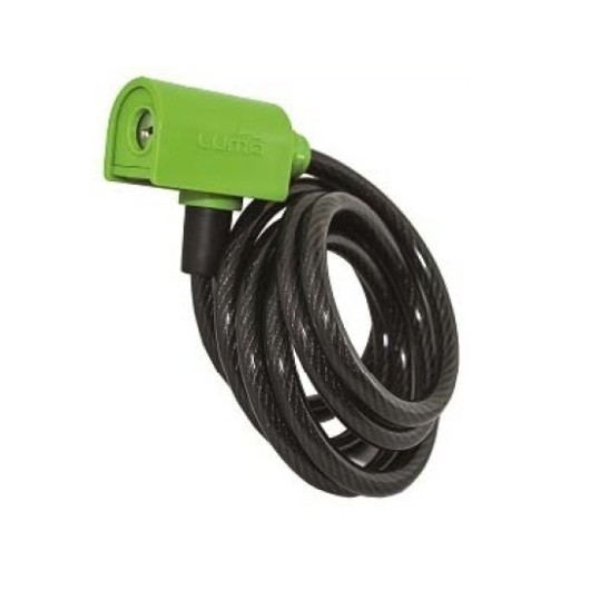 Candado Antirrobo Bicicleta Ø8Mm Lgo 185Cm Espiral Verde Arregui