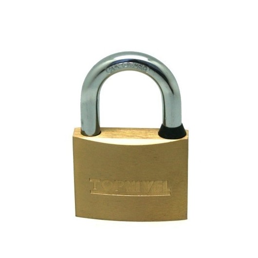 Candado Seguridad  60Mm Arco Corto Laton  Nivel