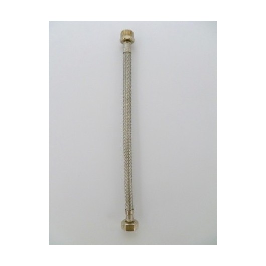 Latiguillo Fontan Mm 1/2-1/2"-30Cm Inox/Caucho S M