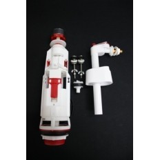 Grifo Y Descarga Cisterna 3/8" Laton Silencioso Plastico Blanco S M
