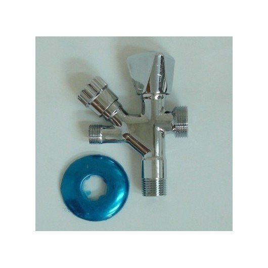 Grifo Tradicional 1/2"-3/8" 3/4" Toma Pared Laton/Cromo Combi S M