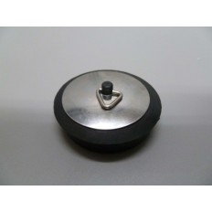 Tapon Baño Con Embellecedor 42Mm Goma/Chapa Negro/Inox S M