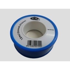 Teflon Fontanero Baja Densidad 12Mmx0,075Mmx12Mt Ptfe Az/Bl S M