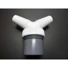 Desague Evacuacion  Lavadora 40Mm Doble Pvc Blanco/Gris S M