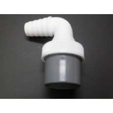Desague Evacuacion  Lavadora 40Mm Pvc Blanco/Gris S M