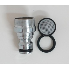 Adaptador Automatico Rosca M-24 Macho Laton Cromado S M