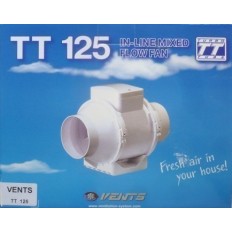 Extractor En Linea 125Mm Plastico Blanco Tt S M