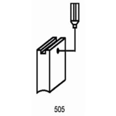 Escobilla Herramienta Electrica  Pvc Aeg/Milwaukee 1361J Asein 2 Pz