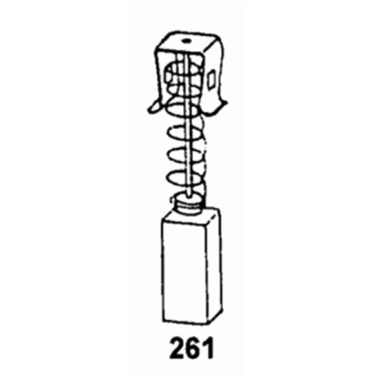 Escobilla Herramienta Electrica  Pvc Makita 0861J Asein 2 Pz