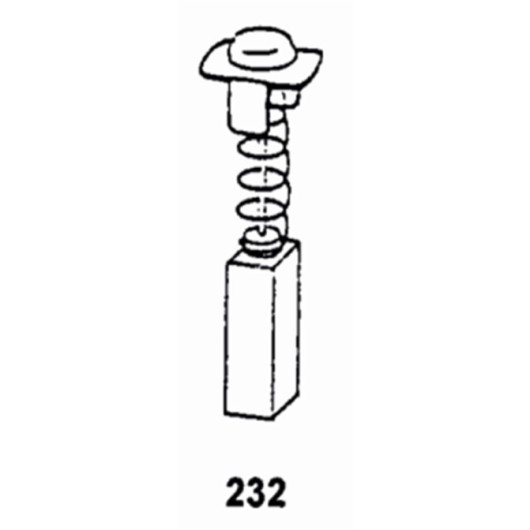 Escobilla Herramienta Electrica  Pvc Hitachi 1923J Asein 2 Pz