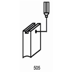 Escobilla Herramienta Electrica  Pvc Bosch 1129J Asein 2 Pz