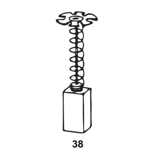 Escobilla Herramienta Electrica  Pvc Aeg 0307J Asein 2 Pz