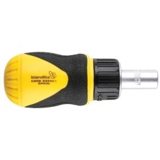 Llave Carraca Reversible 1/4'' 95Mm Mini +6 Puntas Bianditz
