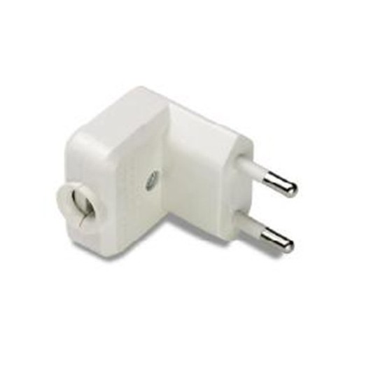 Clavija Electricidad  36X53X38 10A-250V  Pvc Blanco Famat