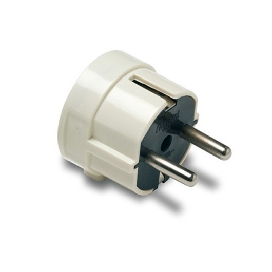 Clavija Electricidad  4,8Mm/38X48X43 16A-250V Policarbonato Blanco Famat