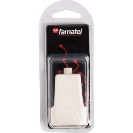 Base Movil Electricidad 60X147X50 10A-250V Policarbonato Blanco Famat