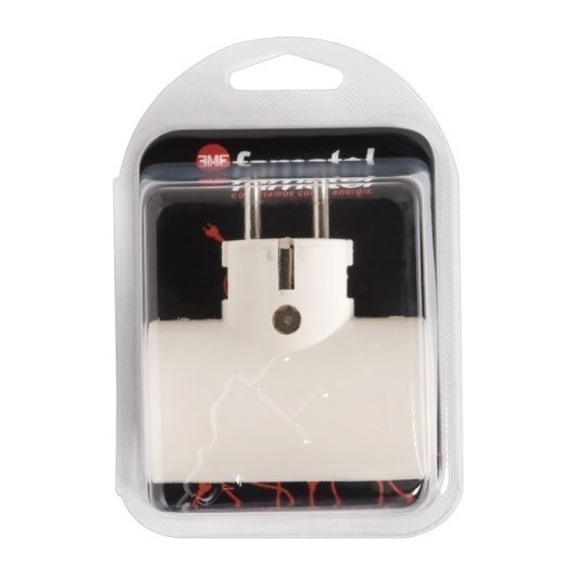 Adaptador Electricidad 100X145X65 Tt 16A-250V Doble Ceramica/Policarbonato Blanco Famat