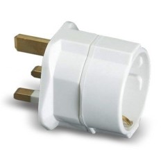 Adaptador Viaje Ingles-Euro Policarbonato Blanco Famat