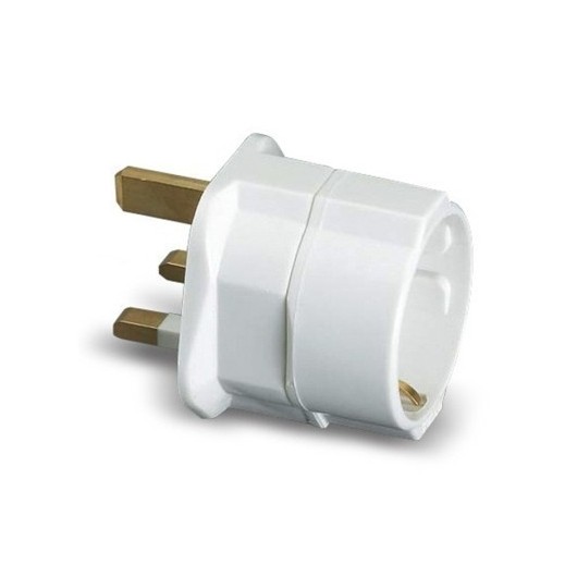 Adaptador Viaje Ingles-Euro Policarbonato Blanco Famat