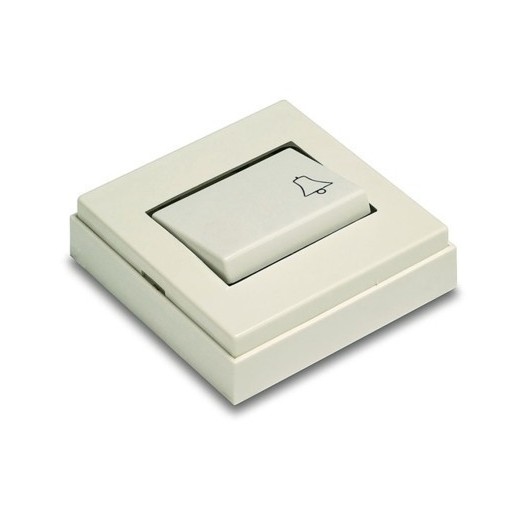 Pulsador Timbre 65X65X19 10A-250V Superficie Pvc  5010-B Famat