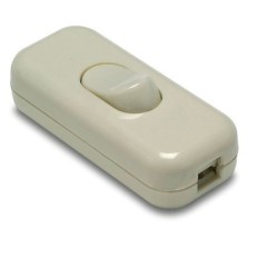 Interruptor Electricidad 25X60X15 2A-250V De Paso Pvc Blanco Famat