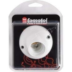 Portalamparas Electricidad 120X160X65 Zocalo Curvo E27 Abs Blanco 