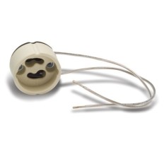 Portalamparas Electricidad 27X120X27 Halogeno Gu/Gz10 Ceramico Blanco 