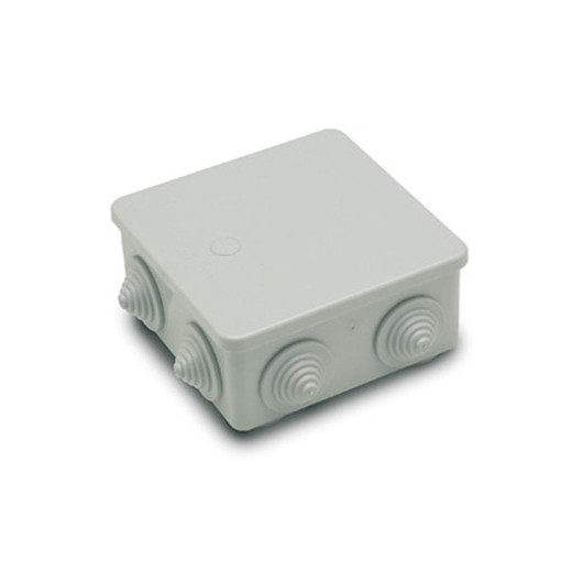 Caja Electricidad Estanca 100X100X45 Con Conos Abs Gris Famat