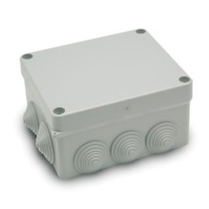 Caja Electricidad Estanca 160X135X83 Con Conos Abs Gris Famat