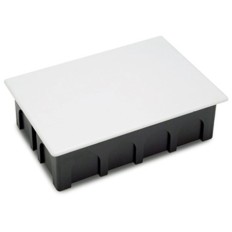 Caja Electricidad 200X130X60 Empotrar Famat Abs/Poliestireno  Negro Con Garras 3203