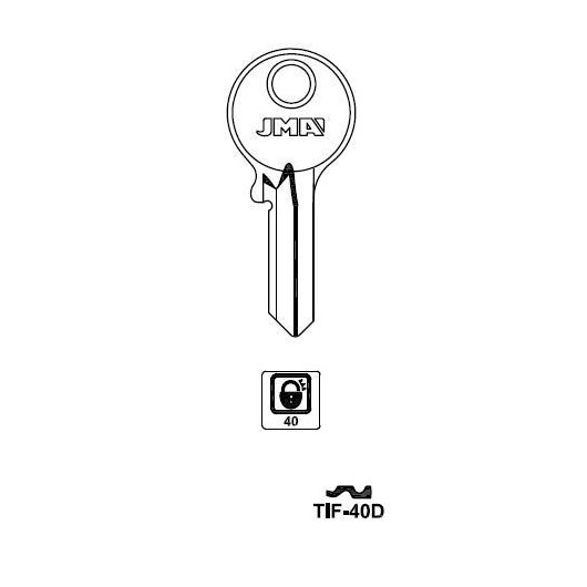 Llave Cilindro En Bruto Jma Acero Tif-40D