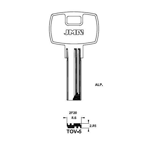 Llave Puntos En Bruto Jma Alpaca Tov-5