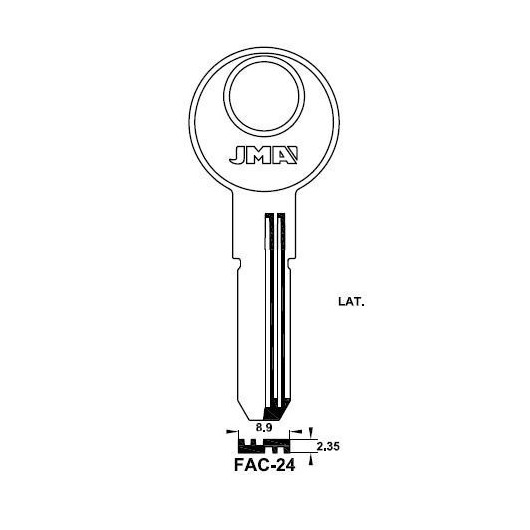 Llave Puntos En Bruto Jma Laton Fac-24