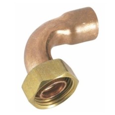 Racor Fontanero Loco H  15 X 1/2" Curvo Cobre Sudo