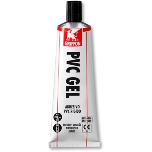Adhesivo Pvc Rigido Gel 125 Ml Rapido Pvc Gel Tubo Griffon