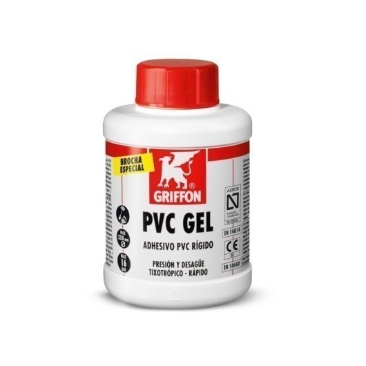 Adhesivo Pvc Rigido Gel 500 Ml  Rapido Pvc Gel Bote Griffon